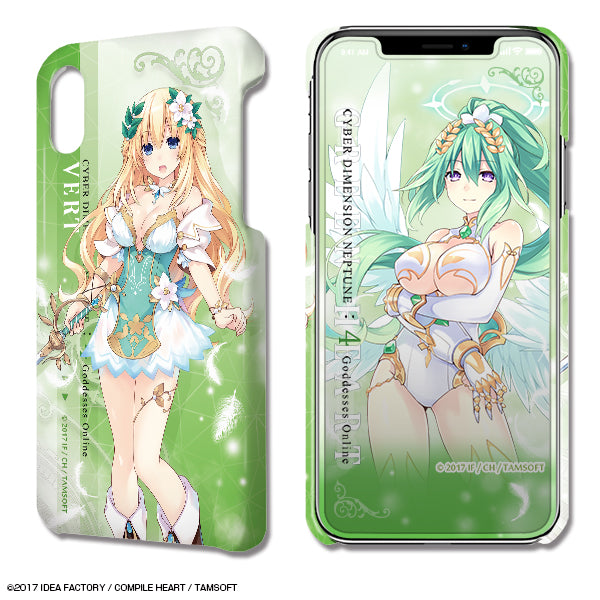 『四女神オンライン CYBER DIMENSION NEPTUNE』デザジャケット iPhone XRケース&保護シート デザイン04(ベール)